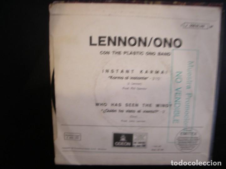 Discos de vinilo: LENNON /ONO- INSTANT KARMA! SINGLE - Foto 2