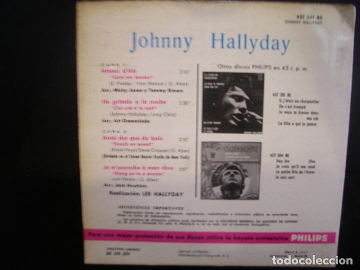 Discos de vinilo: JOHNNY HALLIDAY- AMOUR D&acute;ET&Eacute;. EP. - Foto 2