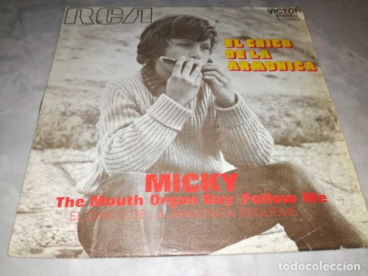 Discos de vinilo: MICKY-EL CHICO DE LA ARMONICA-ORIGINAL A&Ntilde;O 1971 - Foto 1