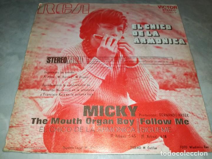 Discos de vinilo: MICKY-EL CHICO DE LA ARMONICA-ORIGINAL A&Ntilde;O 1971 - Foto 2