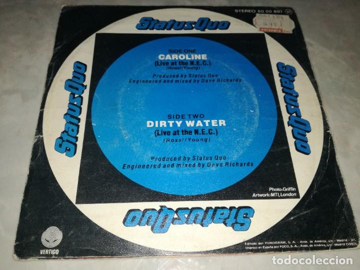 Discos de vinilo: STATUS QUO-CAROLINE-ORIGINAL ESPA&Ntilde;OL 1982 - Foto 2