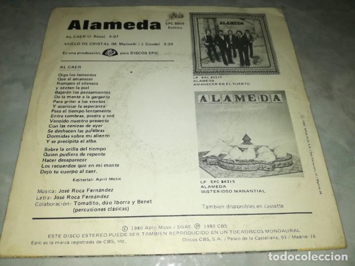 Discos de vinilo: ALAMEDA-AL CAER-VUELO DE CRISTAL - Foto 2