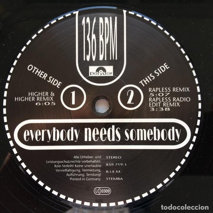 Discos de vinilo: Masterboy &lrm;&ndash; Everybody Needs Somebody (Remix) Germany,1993 Polydor - Foto 4