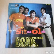 Discos de vinilo: SYMBOLS, THE, EP, SEE YOU IN SEPTEMBER + 3, AÑO 1967. Lote 271534178