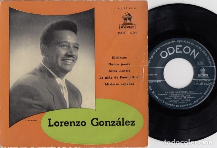 Discos de vinilo: LORENZO GONZALEZ - DIMINUTA - EP DE VINILO - Foto 1