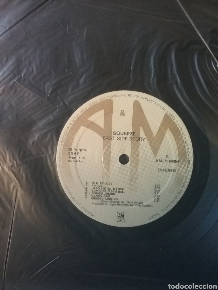 Discos de vinilo: SQUEEZE 1981 A&M Records Edicion Spain - Foto 4
