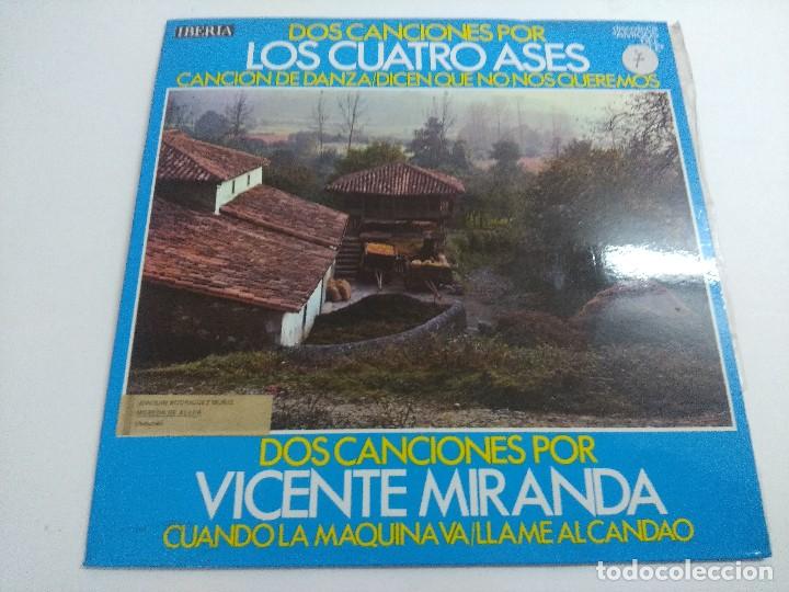 Discos de vinilo: SINGLE/LOS CUATRO ASES/VICENTE MIRANDA. - Foto 1