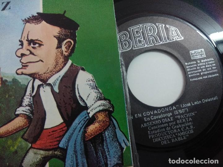 Discos de vinilo: SINGLE/PACHIN EN COVADONGA/ARSENIO DIAZ. - Foto 2