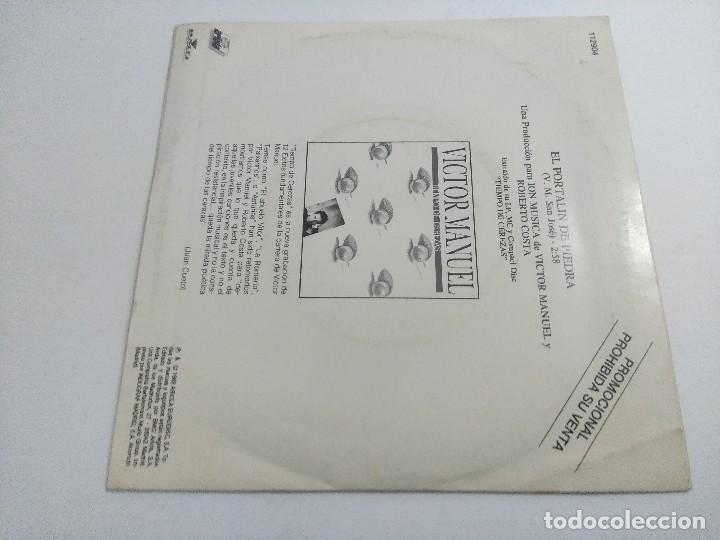 Discos de vinilo: SINGLE/VICTOR MANUEL/EL PORTALIN DE PIEDRA. - Foto 3