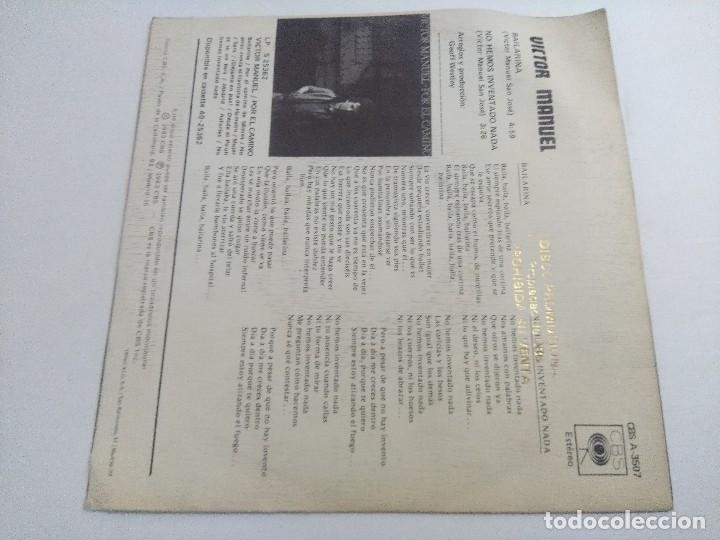 Discos de vinilo: SINGLE/VICTOR MANUEL/BAILARINA. - Foto 3