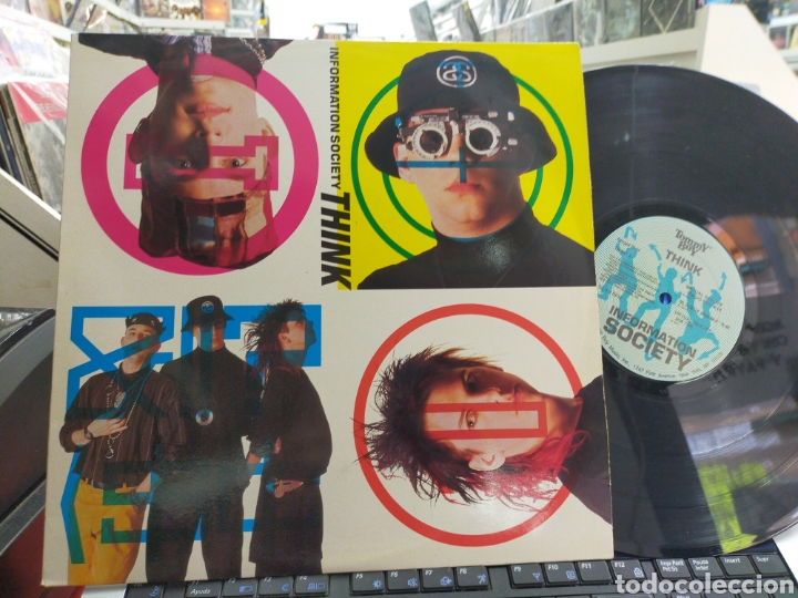 Discos de vinilo: Information society Maxi think u s.a. 1990 - Foto 1