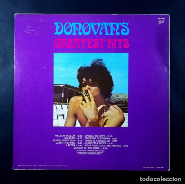 Discos de vinilo: DONOVAN - grandes exitos - LP REEDICION 1983 - EPIC - Foto 2