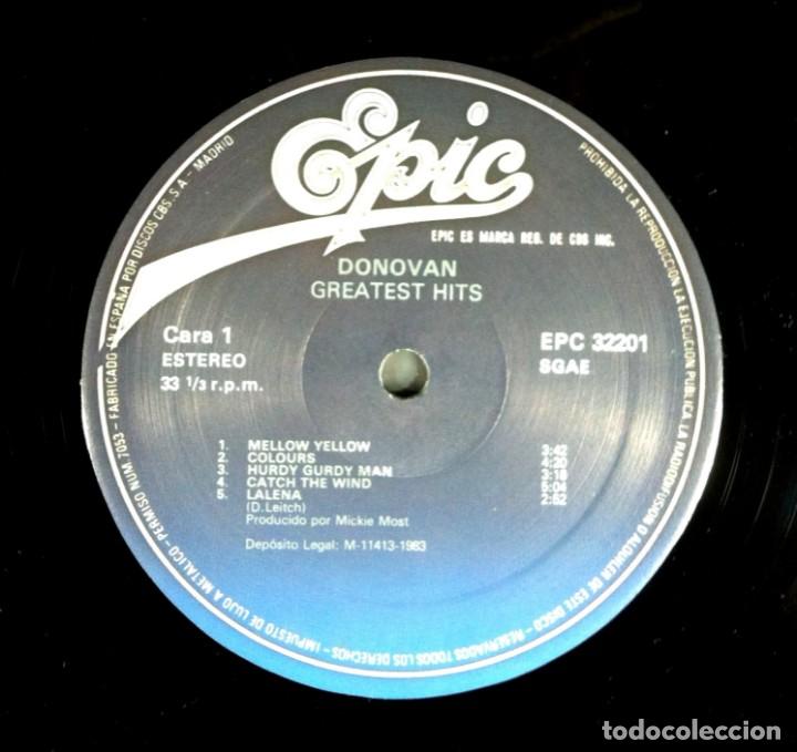 Discos de vinilo: DONOVAN - grandes exitos - LP REEDICION 1983 - EPIC - Foto 3