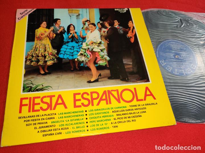 Vinyl records: FIESTA ESPA&Ntilde;OLA Marcheneras+Brujo+Romeros+Tani+Alcalare&ntilde;os+Gitanilla+++LP 1974 Belter