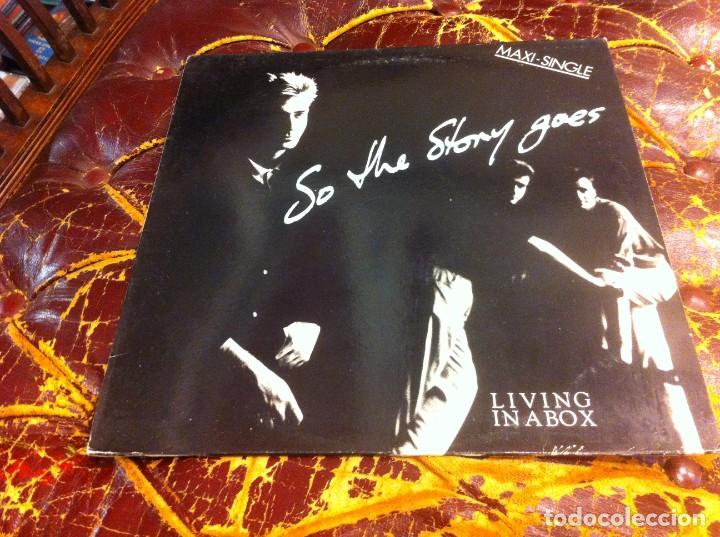 Dischi in vinile: LIVING IN A BOX. SO THE STORY GOES. MAXI SINGLE.. 1987