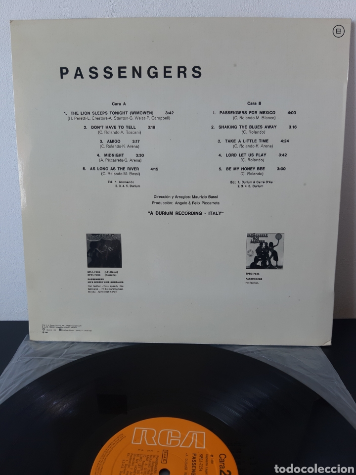 Discos de vinilo: PASSENGERS (2). RCA. 1981. ESP. LA.1 - Foto 2