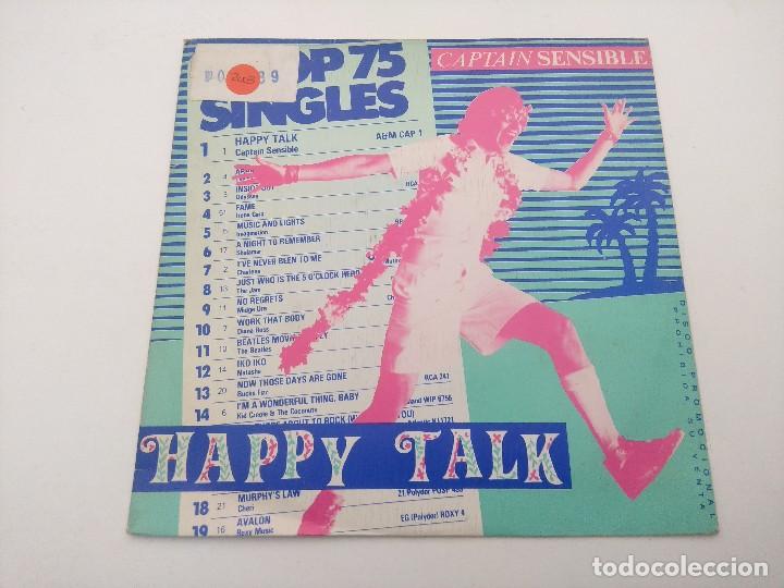 Discos de vinilo: SINGLE/CAPTAIN SENSIBLE/HAPPY TALK/PROMOCIONAL. - Foto 1