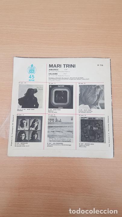 Discos de vinilo: Amores dejame - Mari Trini - Foto 2