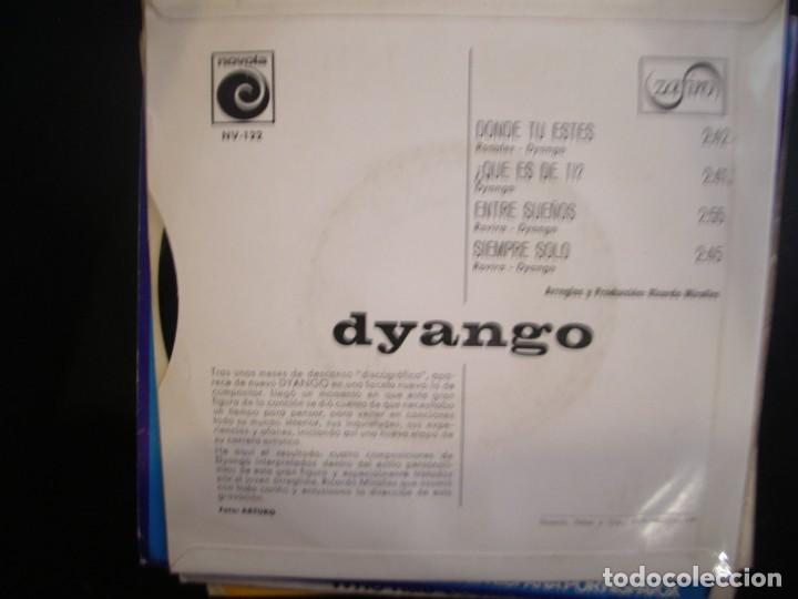 Discos de vinilo: DYANGO- DONDE T&Uacute; EST&Eacute;S. EP. - Foto 2