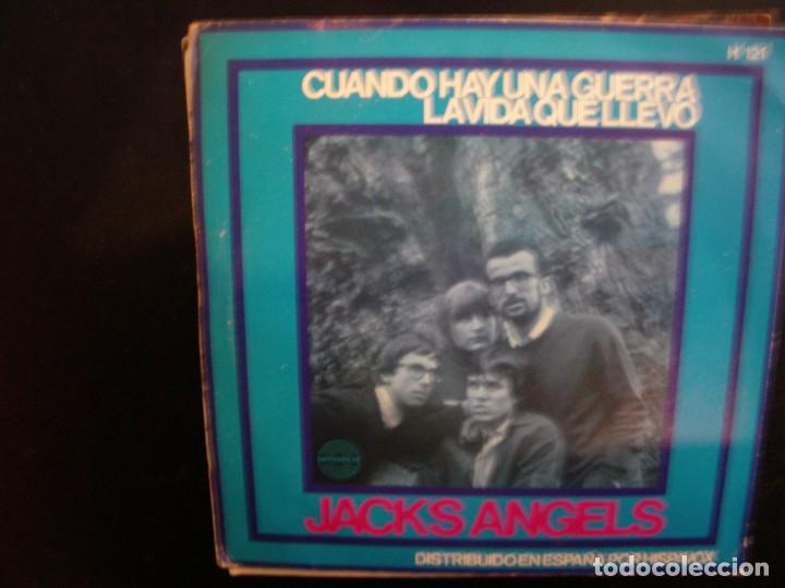 Discos de vinilo: JACK&acute;S ANGELS- CUANDO HAY UNA GUERRA. SINGLE. - Foto 2