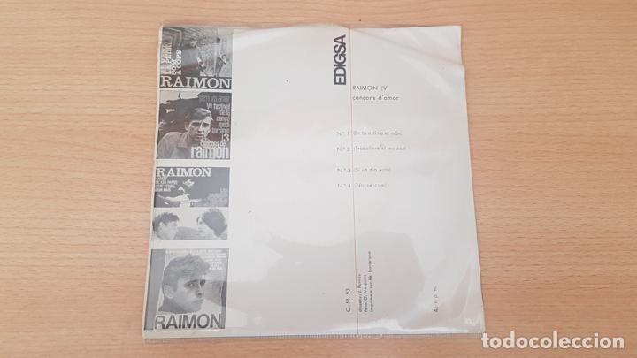 Discos de vinilo: RAIMON - Can&ccedil;ons damor - Foto 2