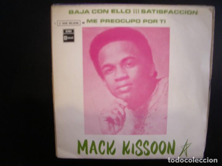 Discos de vinilo: MACK KISSOON- BAJA CON ELLO. SINGLE. - Foto 1