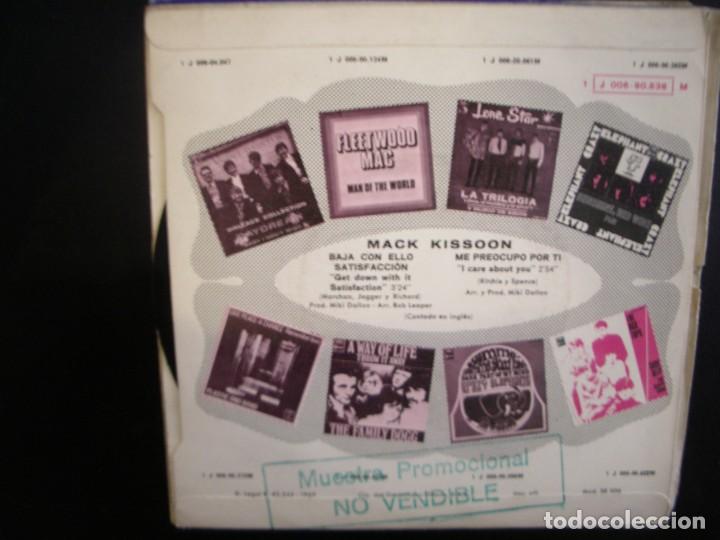 Discos de vinilo: MACK KISSOON- BAJA CON ELLO. SINGLE. - Foto 2
