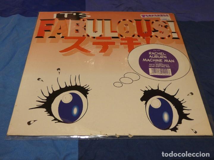 Discos de vinilo: MAXISINGLE FRACHEL AUBURN MACHINE MAN 1996 VINILO CORRECTO - Foto 1