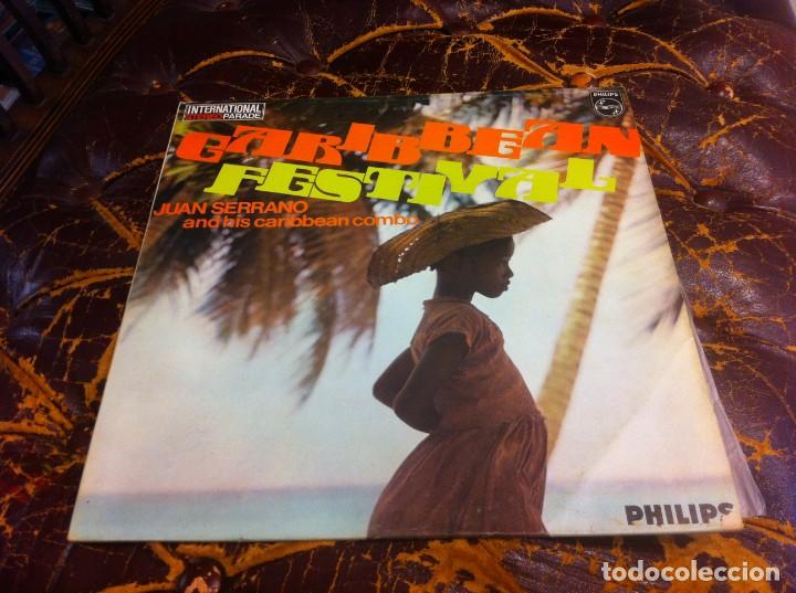 Vinyl-Schallplatten: JUAN SERRANO AND HIS CARIBBEAN COMBO. CARIBBEAN FESTIVAL (LP) HOLLAND