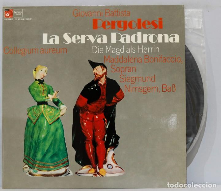 Discos de vinilo: LP. PERGOLESI. LA SERVA PADRONA - Foto 1