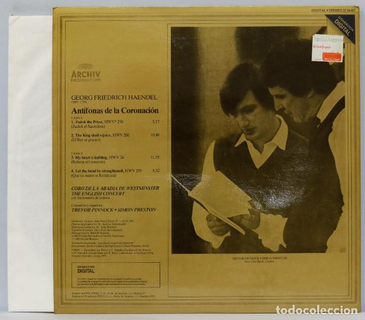 Discos de vinilo: LP. CORONATION ANTHEMS. HANDEL. PRESTON - Foto 2