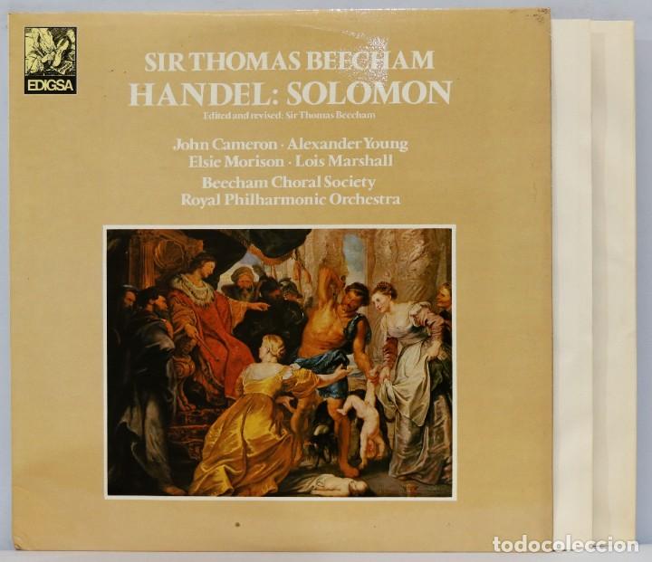 Discos de vinilo: LP. HANDEL. SOLOMON. THOMAS BEECHAM - Foto 1