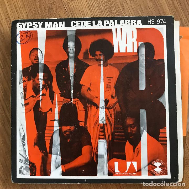 Discos de vinilo: WAR - GYPSY MAN - 7&rdquo; SINGLE UNITED ARTISTS 1973 - Foto 1
