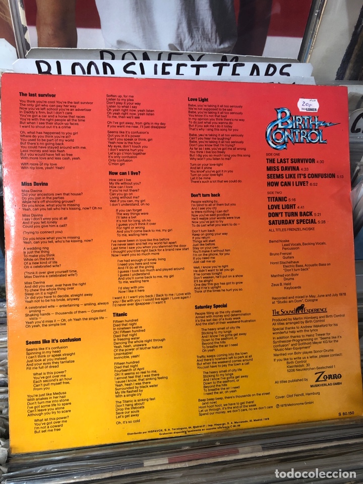 Discos de vinilo: birth control Titanic - Foto 2