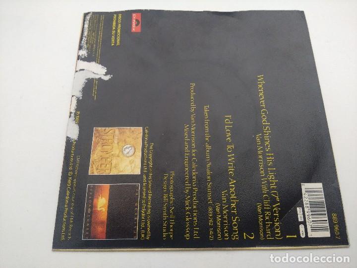 Discos de vinilo: SINGLE/VAN MORRISON WITH CLIFF RICHARD/WHENEVER GOD SHINES HIS LIGHT. - Foto 3