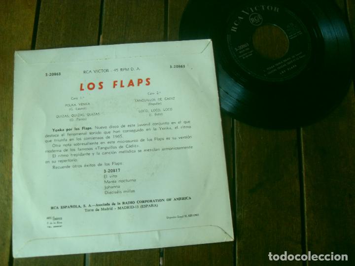 Discos de vinilo: YENKA SINGLE LOS FLAPS MADE IN SPAIN - Foto 2