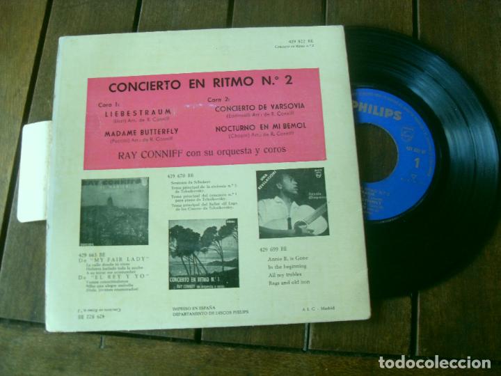 Discos de vinilo: RAY CONNIFF SINGLE CONCIERTO EN RITMO N&ordm; 2. MADE IN SPAIN - Foto 3