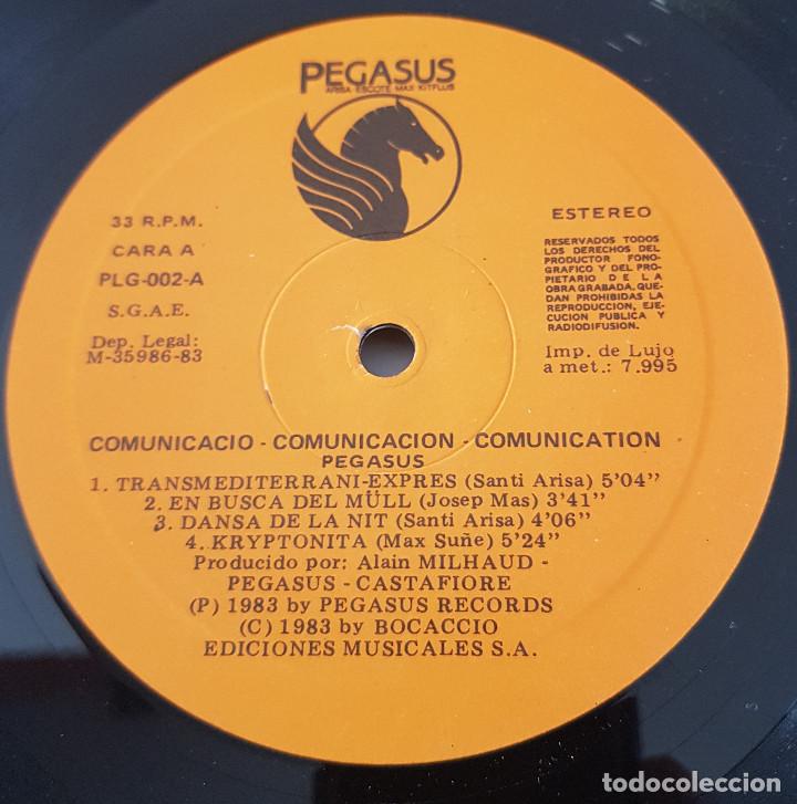 Discos de vinilo: PEGASUS / COMUNICACIO. COMUNICACION - Foto 3