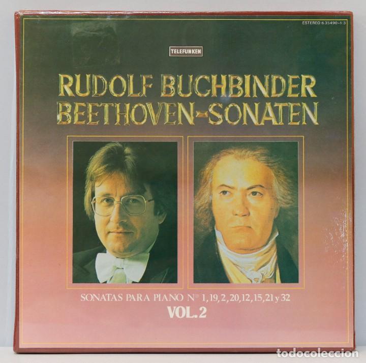 Vinyl records: CAJA LP. BEETHOVEN-SONATEN. BUCHBINDER . PRECINTADO. VOL. 2