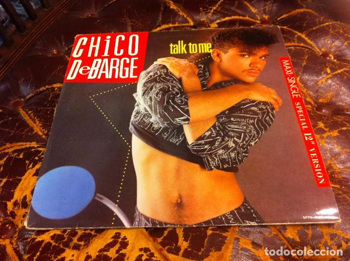 Discos de vinilo: CHICO DeBARGE. TALK TO ME. MAXI 1987 - Foto 1