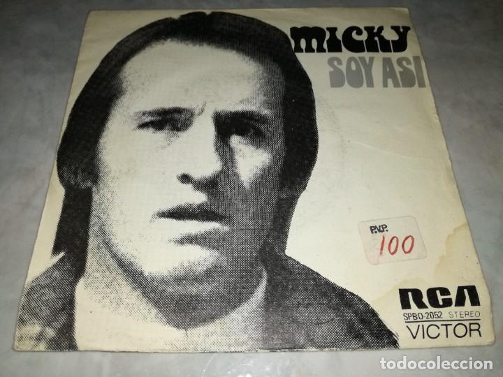 Discos de vinilo: MICKY-SOY ASI-ORIGINAL A&Ntilde;O 1973 - Foto 1
