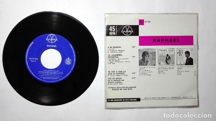 Discos de vinilo: RAPHAEL A MI MANERA EP 45 RPM IMPORTADO - Foto 2