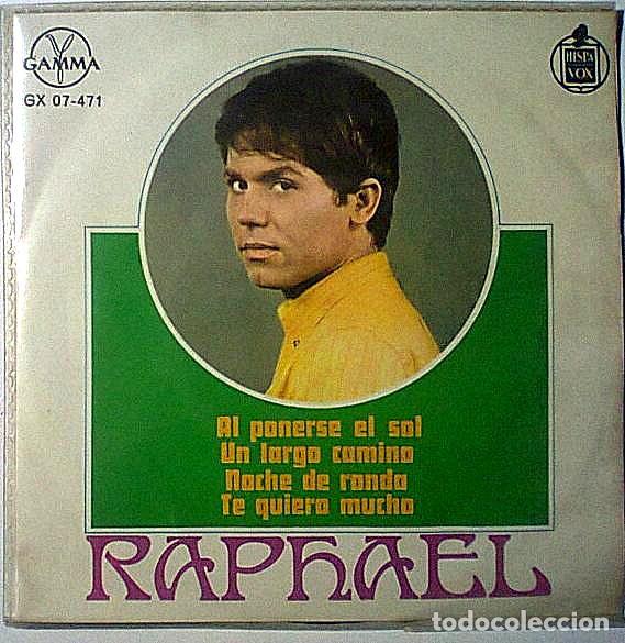Discos de vinilo: RAPHAEL AL PONERSE EL SOL EP 45 RPM IMPORTADO - Foto 1