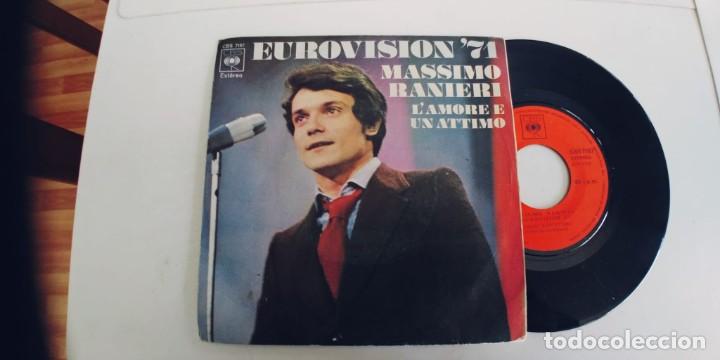 Discos de vinilo: MASSIMO RANIERI-SINGLE EUROVISION 71 - Foto 1