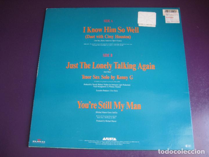 Discos de vinilo: Cissy & Whitney Houston ‎– I Know Him So Well - MAXI SINGLE ARISTA 1988 - DISCO FUNK POP 80S - Foto 2 - 272126458