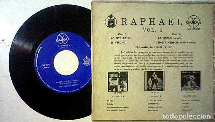 Discos de vinilo: RAPHAEL YO SOY AQUEL EP 45 RPM IMPORTADO - Foto 2