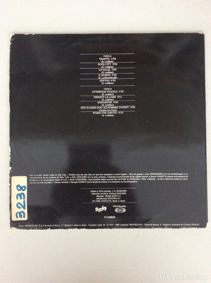 Discos de vinilo: Lavilliers. O gringo. - Foto 2