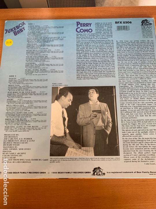 Discos de vinilo: Perry Como - Jukebox Baby - Foto 2