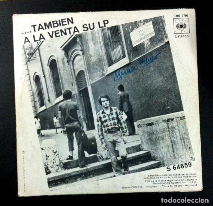 Discos de vinilo: MASSIMO RANIERI Via Del Conservatorio / Jesus - SINGLE 1972 - CBS - Foto 2