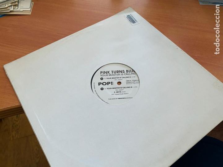 Discos de vinilo: PINK TURNS BLUE (YOUR MASTER IS CALLING) MAXI (B-31) - Foto 1
